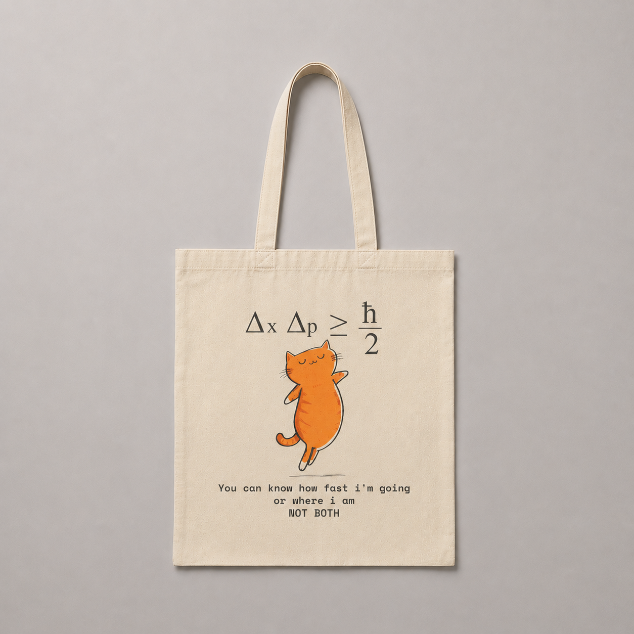 Uncertainty Purrinciple Tote Bag